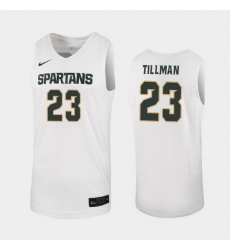 Michigan State Spartans Xavier Tillman White Replica Men'S Jersey