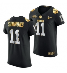 Clemson Tigers Isaiah Simmons Black Golden Edition Jersey