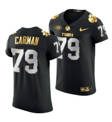 Clemson Tigers Jackson Carman Black Golden Edition Jersey