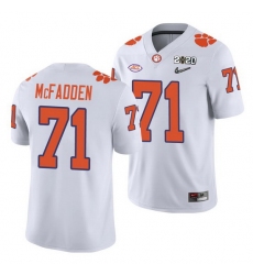 Clemson Tigers Jordan Mcfadden White College Football Men'S Jersey