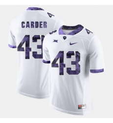 Men Tcu Horned Frogs Tank Carder College Football White Jersey