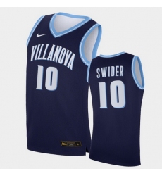 Men Villanova Wildcats Cole Swider Replica Navy College Basketball Jersey
