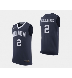 Men Villanova Wildcats Collin Gillespie Navy College Basketball Jersey