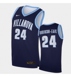 Men Villanova Wildcats Jeremiah Robinson Earl Replica Navy College Basketball Jersey