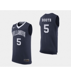 Men Villanova Wildcats Phil Booth Navy College Basketball Jersey