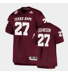 Men Texas A&M Aggies Antonio Johnson Alumni Football Game Maroon Jersey