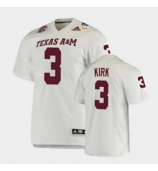 Men Texas A&M Aggies Christian Kirk 2021 Orange Bowl College Football White Jersey