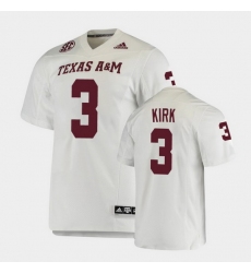 Men Texas A&M Aggies Christian Kirk College Football White Premier Jersey