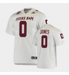 Men Texas A&M Aggies Myles Jones 2021 Orange Bowl College Football White Jersey