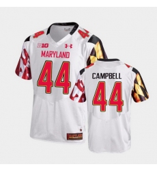 Men Maryland Terrapins Chance Campbell College Football White Game Jersey