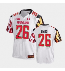 Men Maryland Terrapins Erwin Byrd College Football White Game Jersey