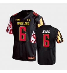Men Maryland Terrapins Jeshaun Jones Replica Black College Football Jersey