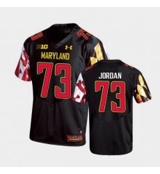 Men Maryland Terrapins Johnny Jordan Replica Black College Football Jersey