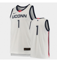 Men Uconn Huskies White Replica College Basketball Jersey