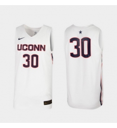 Men Uconn Huskies White Replica College Basketball Nike Jersey