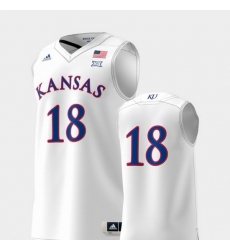Men Kansas Jayhawks White Basketball Swingman Adidas Replica Jersey