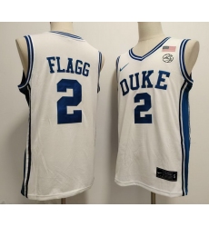 Duke Blue Devils  #2 Cooper Flagg White 