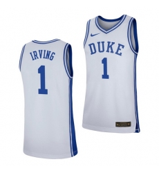 Duke Blue Devils Kyrie Irving White Replica Men'S Jersey