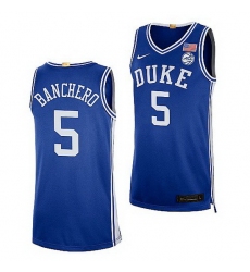 Duke Blue Devils Paolo Banchero Royal College Basketball 2021 22Authentic Jersey