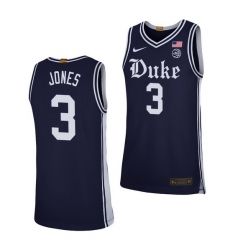 Duke Blue Devils Tre Jones Navy Alternate Men'S Jersey