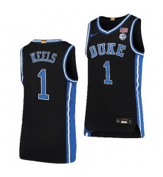 Duke Blue Devils Trevor Keels Black College Basketball 2021 22Limited Jersey