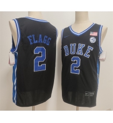 Men Duke Blue Devils 2 Cooper Flagg Black Stitched Basketball Jersey