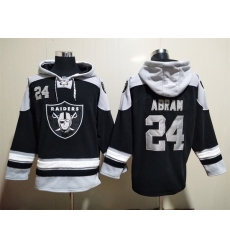 Los Angeles Raiders Sitched Pullover Hoodie #24 Johnathan Abram