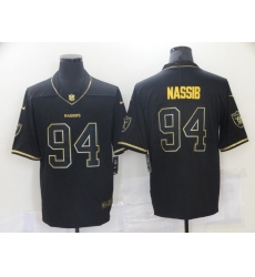 Nike Los Angeles Raiders 94 Carl Nassib Gold Black Vapor Untouchable Limited Jersey