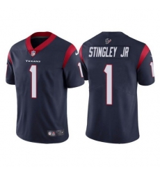 Nike Texans 1 Derek Stingley Jr Navy 2022 NFL Draft Vapor Untouchable Limited Jerse
