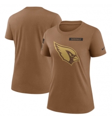 Women Arizona Cardinals 2023 Brown Salute To Service Legend Performance T Shirt