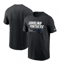 Men Carolina Panthers Black Division Essential T Shirt
