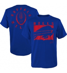 Men Buffalo Bills Blue Preschool Liquid Camo Logo T Shirt