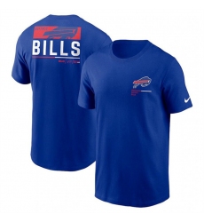 Men Buffalo Bills Blue Team Incline T Shirt