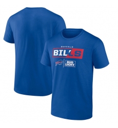Men Buffalo Bills Blue X Bud Light T Shirt