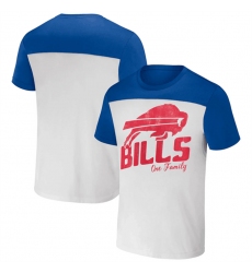 Men Buffalo Bills Cream Blue X Darius Rucker Collection Colorblocked T Shirt