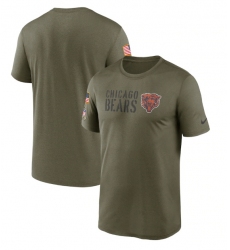 Men Chicago Bears Olive 2022 Salute To Service Legend Team T Shirt