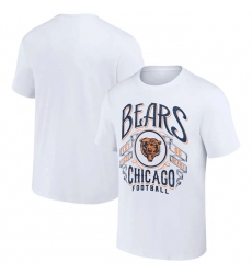 Men Chicago Bears White X Darius Rucker Collection Vintage Football T Shirt