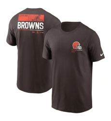 Men Cleveland Browns Brown Team Incline T Shirt