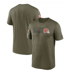 Men Cleveland Browns Olive 2022 Salute To Service Legend Team T Shirt