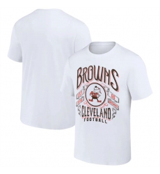 Men Cleveland Browns White X Darius Rucker Collection Vintage Football T Shirt