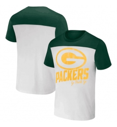 Men Green Bay Packers Cream Green X Darius Rucker Collection Colorblocked T Shirt