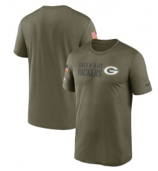 Men Green Bay Packers Olive 2022 Salute To Service Legend Team T Shirt