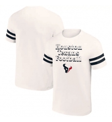 Men Houston Texans Cream X Darius Rucker Collection Vintage T Shirt
