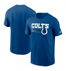Men Indianapolis Colts Blue Division Essential T Shirt