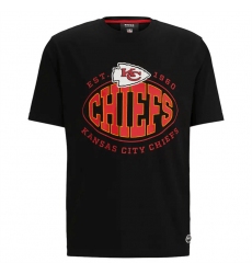 Men Kansas City Chiefs Black BOSS X Trap T Shirt
