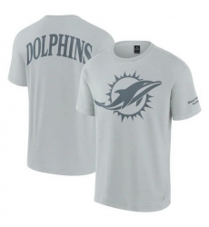 Men Fanatics Gray Miami Dolphins Elements Iconic T Shirt