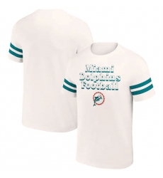 Men Miami Dolphins Cream X Darius Rucker Collection Vintage T Shirt
