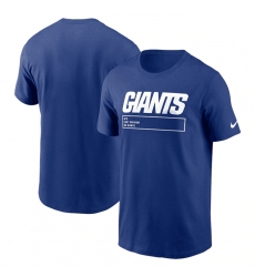 Men New York Giants Royal Division Essential T Shirt