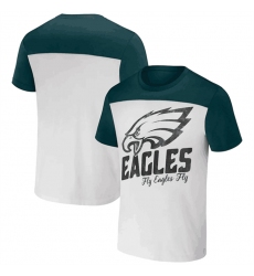 Men Philadelphia Eagles Cream Green X Darius Rucker Collection Colorblocked T Shirt