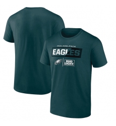 Men Philadelphia Eagles Green X Bud Light T Shirt